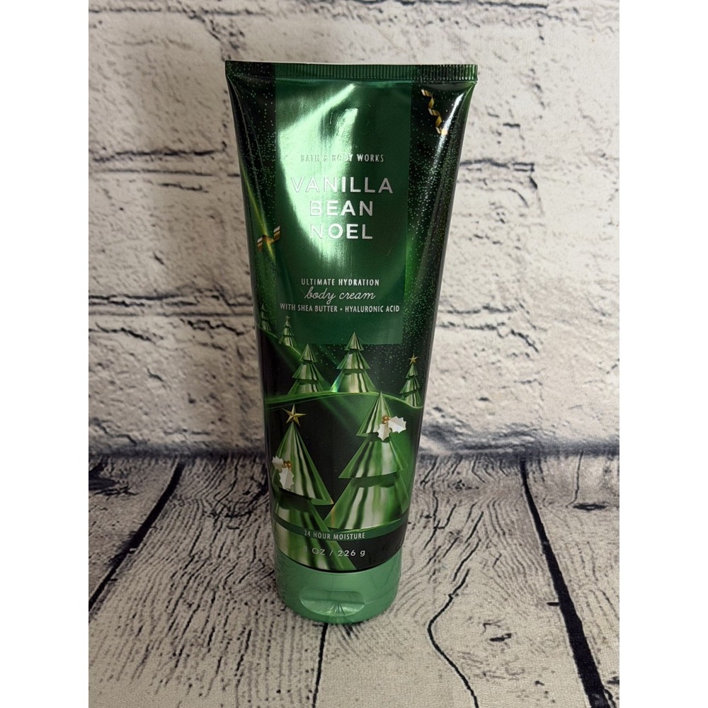 Bath & Body Works VANILLA BEAN NOEL Ultimate Hydration Body Cream 8oz NEW
